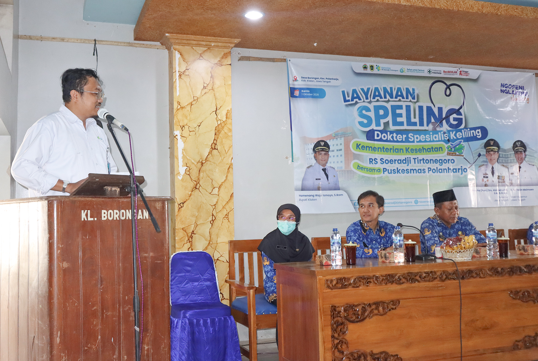 Dekatkan Layanan Spesialis, RSUP dr. Soeradji Tirtonegoro Gelar SPELING di Desa Borongan