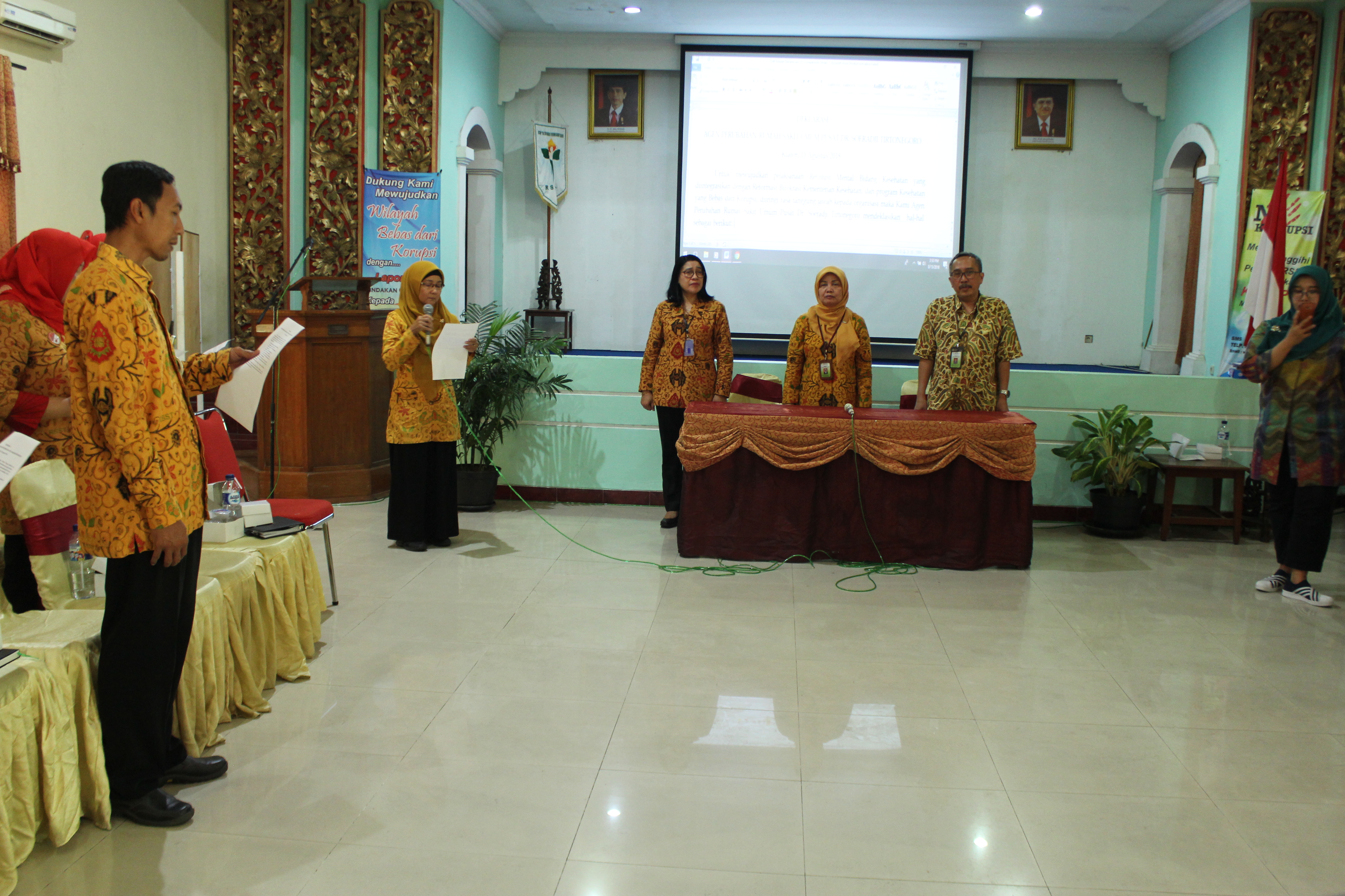 Deklarasi dan Pelantikan Agent Of Change (AOC) RSST
