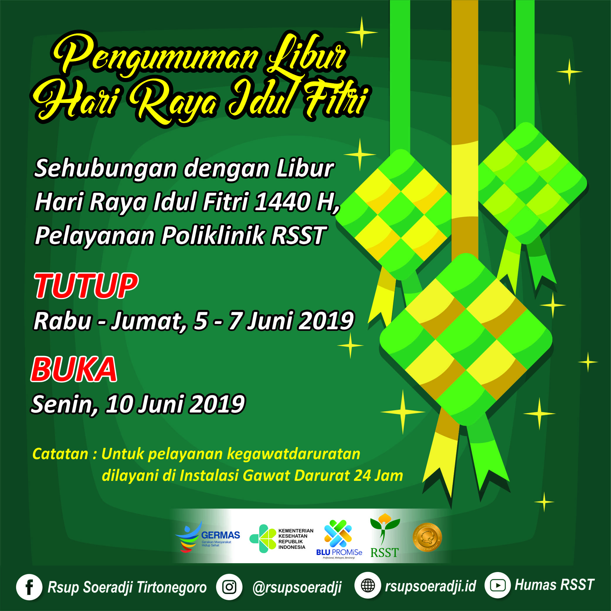 Pengumuman Libur Hari Raya Idul Fitri