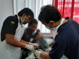 Stand Pemeriksaan Kesehatan Gratis dan Sunatan Massal RSST Bekerjasama Dengan Kejaksaan Negeri Klaten dan PPNI RSST