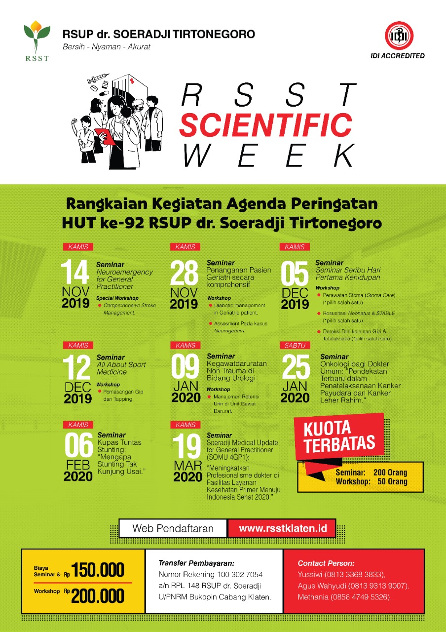 Jadwal RSST Scientific Week