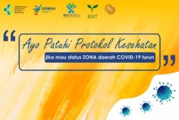 Ayo Patuhi Protokol Kesehatan, Jika Mau Status Zona Daerah COVID-19 Turun