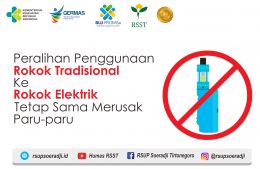 Peralihan Penggunaan Rokok Tradisional ke Rokok Elektrik Tetap Sama Merusak Paru-paru