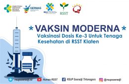 Vaksin Moderna, Vaksinasi Dosis Ke-3 Untuk Tenaga Kesehatan di RSST Klaten